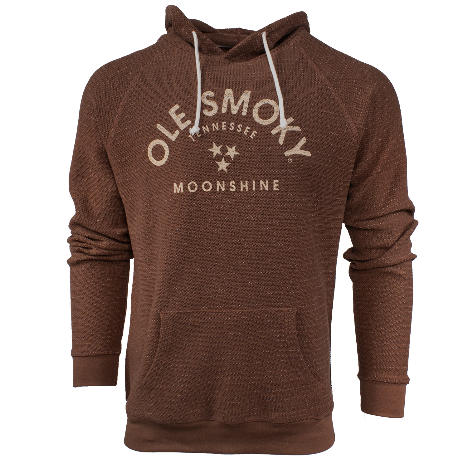 ARCH TEXT SLACKER HOODIE - WASHED CHOCOLATE