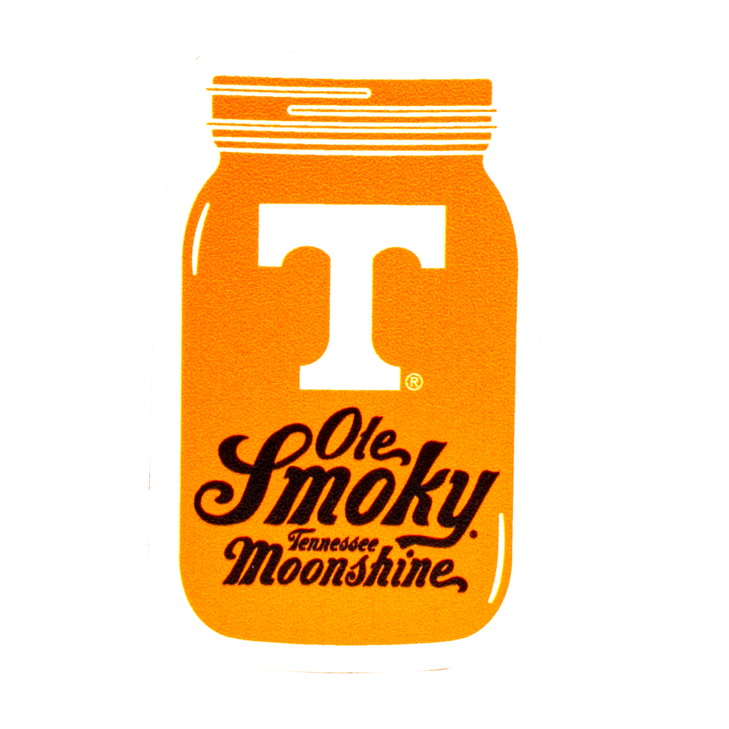UT WOOD MASON JAR MAGNET