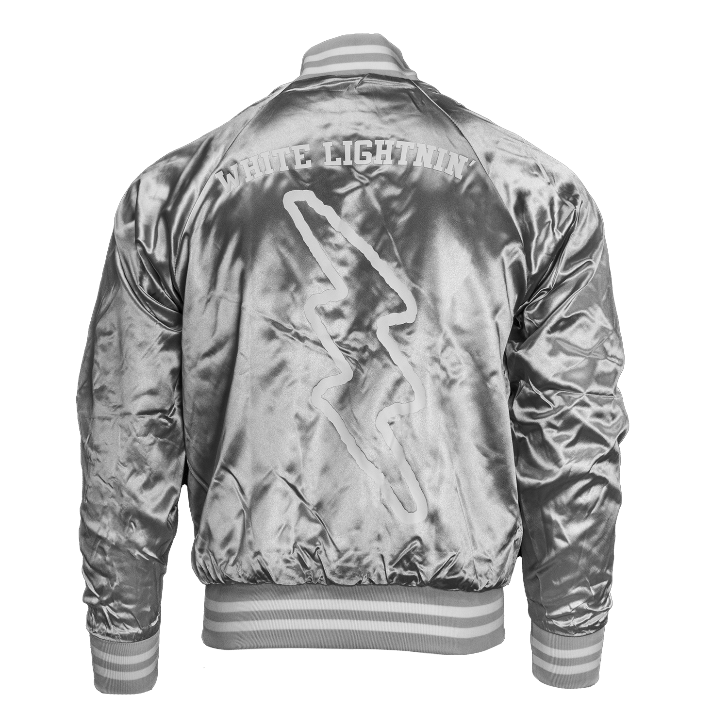 WHITE LIGHTNIN' SATIN JACKET