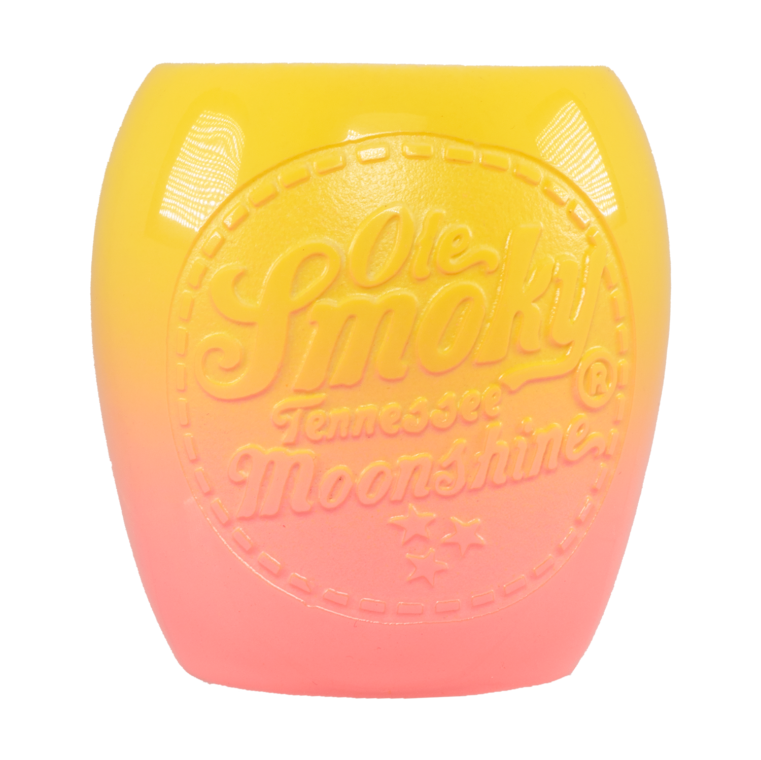 Yellow & Pink OMBRE DEEP ETCH SHOT GLASS