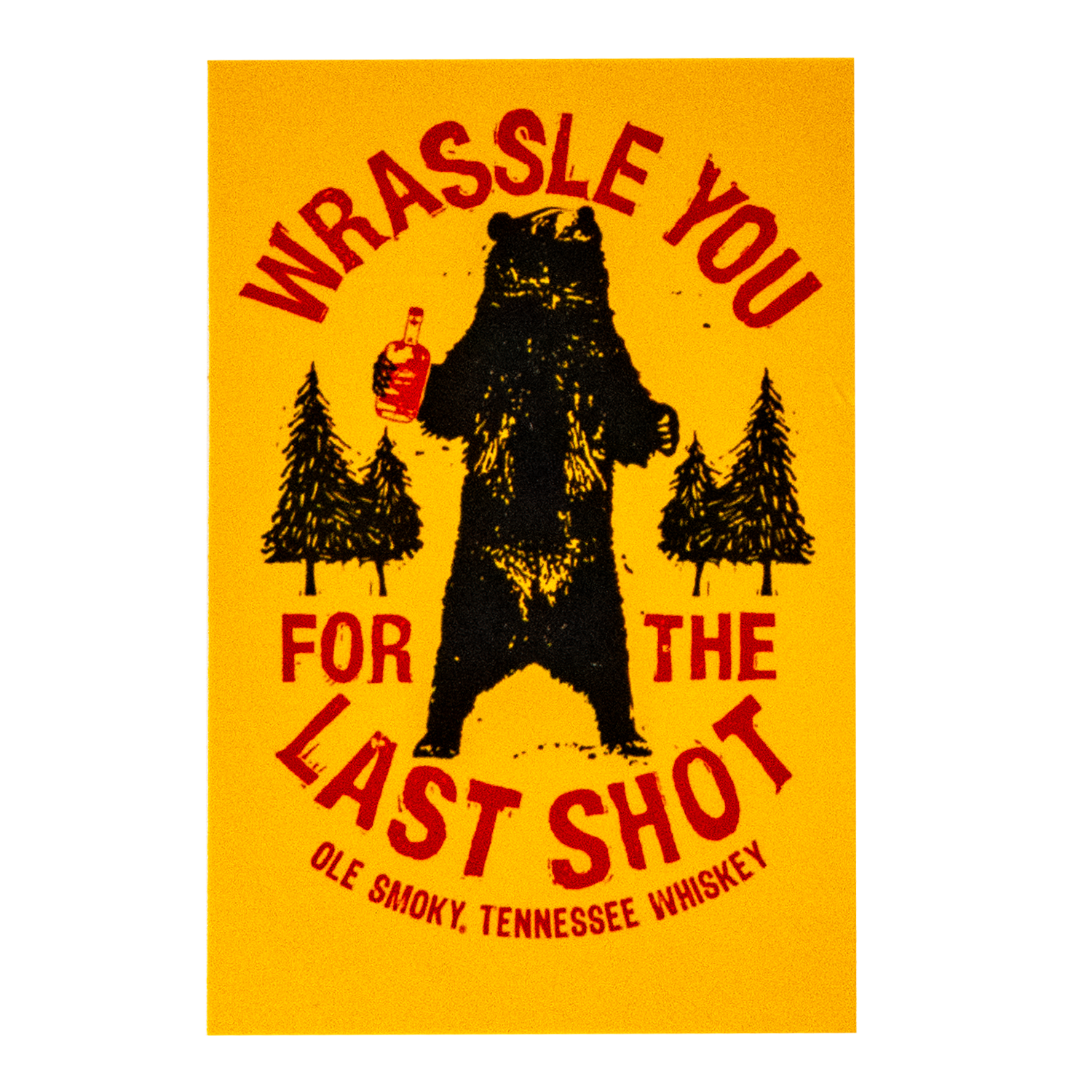 BEAR WRASSLIN DECAL