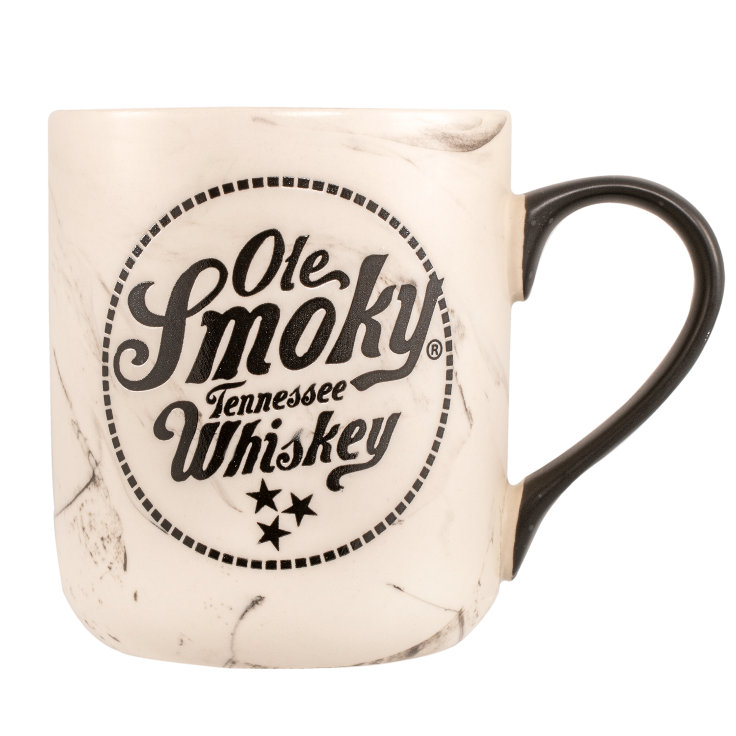 BLACK MARBLE MUG