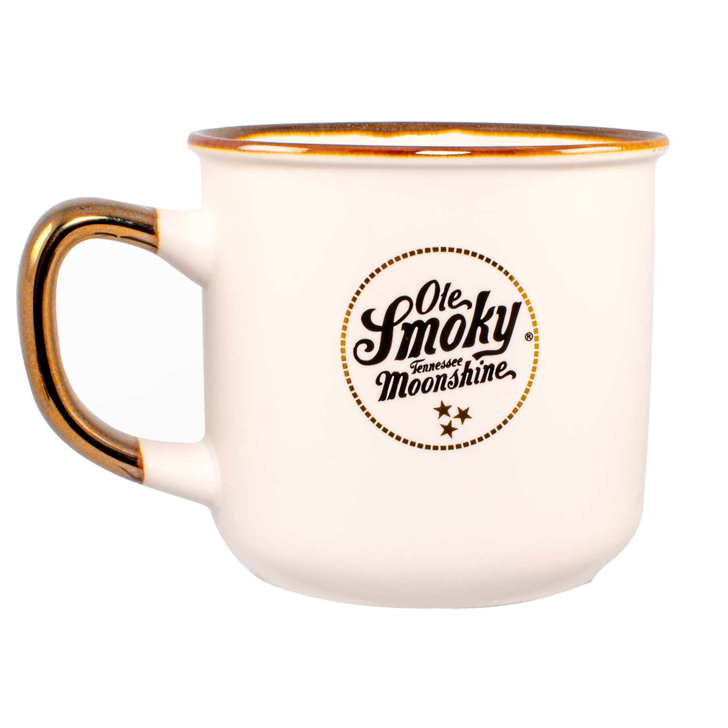CAMPER MUG W/ METALLIC HANDLE