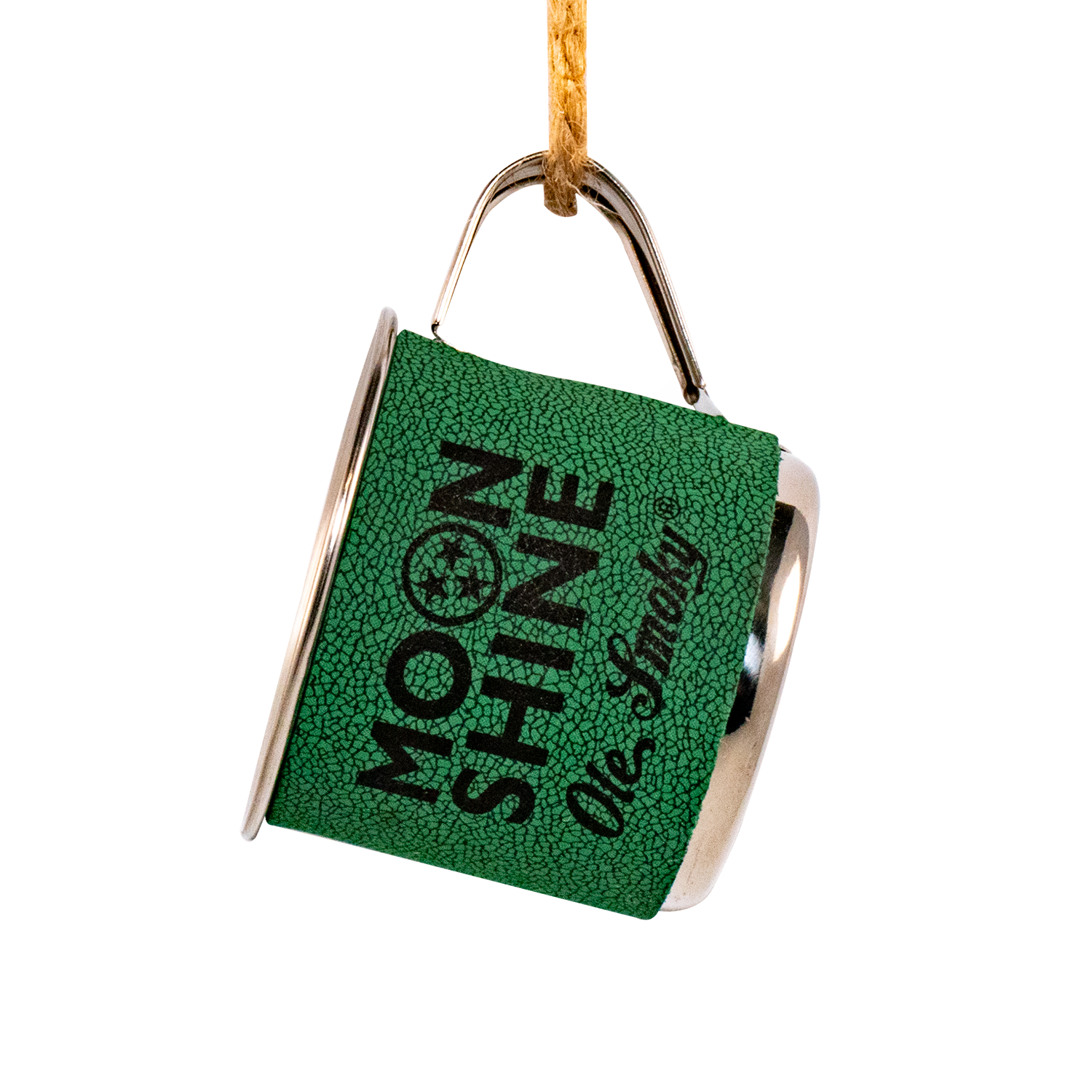 LEATHERETTE MINI CUP ORNAMENT - Green