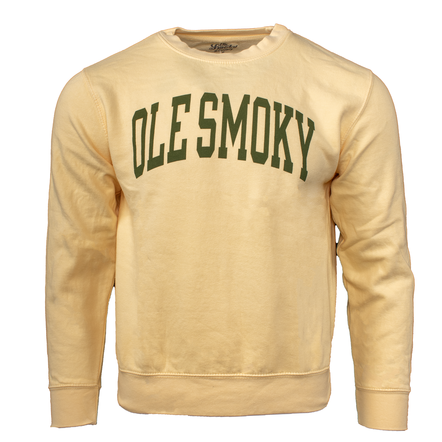 ARCH TEXT CREWNECK - BUTTER