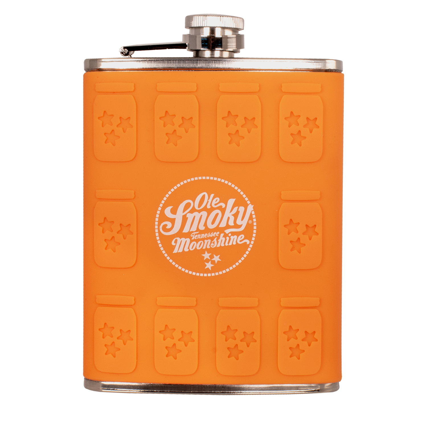 ORANGE SILICONE JAR MOLDED FLASK