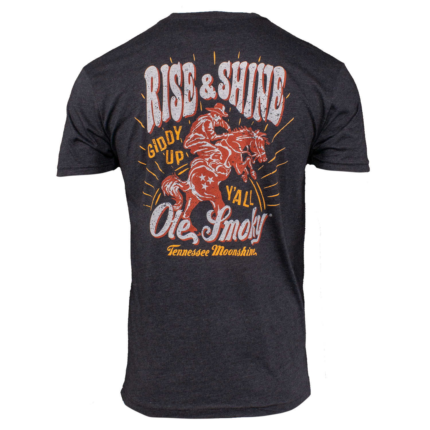 RISE AND SHINE RODEO TEE - CHARCOAL